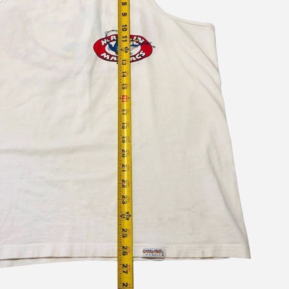 Rare Vintage 80s 90s CRAZY SHIRTS Hawaii T Shirt Tank Top Marlin Maniacs Fishing - Picture 7 of 8